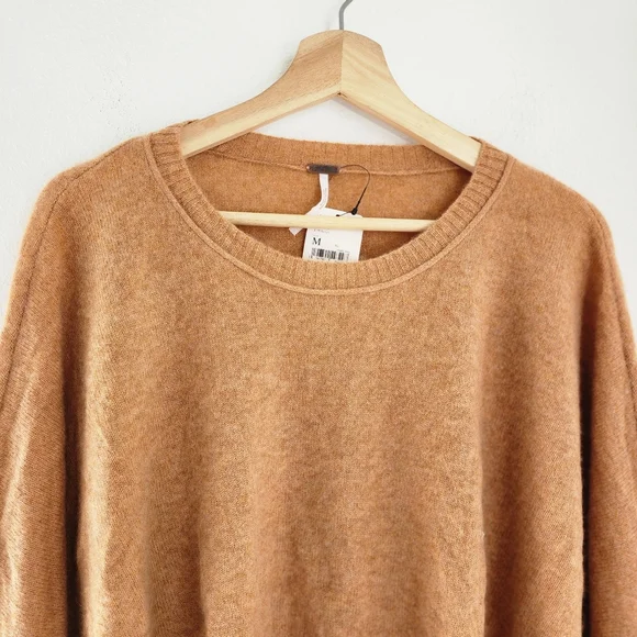 NWT Free People Cashmere Sweater Tan Small Medium - Picture 3 of 10